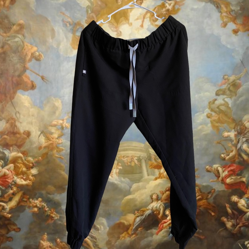 Figs black scrub joggers